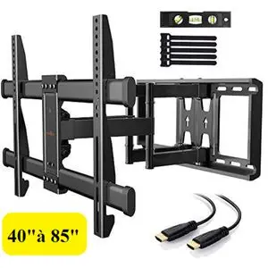 Universel Support TV  Mural Orientable Qualité  inclinable Écrans de 40" à 85"+ Cable HDMI