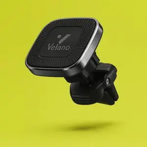 Velano Support Téléphone Voiture Magnétique VR-05 – Fixation Grille d’Aération avec Crochet Renforcé