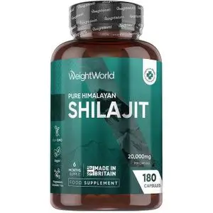 WeightWorld Shilajit Himalayen Pur - 180 Capsules Végétaliennes