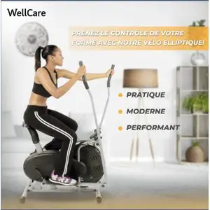 Wellcare Vélo elliptique premium confort