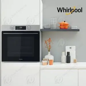 Whirlpool Four Encastrable électrique Inox 71L, Multifonction 8, Chaleur Pulsée, Hydrolyse, OMK58HR