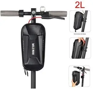WILD MAN Sacoche Trottinette Electrique Velo Scooter, Coque Rigide, impermeable (2L)