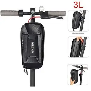 WILD MAN Sacoche Trottinette Electrique Velo Scooter Coque Rigide, impermeable (3L)