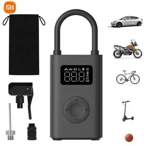 XIAOMI Compresseur d'air électrique portable 2, Gonfleur à air électrique portable, Mini LED, Capteur de pression numérique intelligent, Compresseur automatique pneu