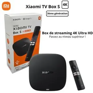 XIAOMI TV Box S 4K Ultra HD 3ème Génération (3rd Gen) HDR10+/Dolby Vision® - Google TV™ - 2Go DDR4 / 32Go - Wi-Fi 6 - Garantie 1 an