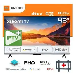 XIAOMI Téléviseur intelligent 43 pouces Full HD 1 an serveur IP Google TV Dolby Audio, Wi-Fi, Bluetooth, L43MA-AFME