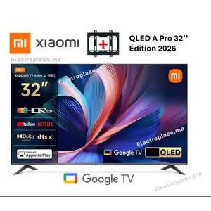 XIAOMI TV A PRO QLED 32P 2026 Assistant Google™ Bluetooth™ Dolby Audio™ plus support tv