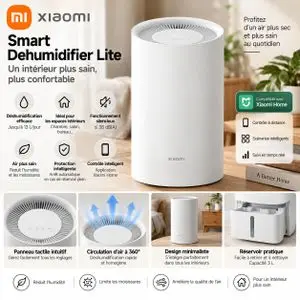 XIAOMI Smart Dehumidifier Lite – Déshumidificateur Intelligent 13 L/Jour - Compact, Silencieux et Connecté ..