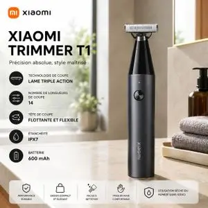 XIAOMI UniBlade Trimmer Tondeuse Tout-en-Un 600 mAh Jusqu’à 60 min 14 Réglages et IPX7