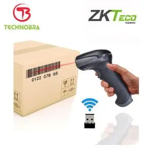 ZK Teco Lecteur code barres sans fil et avec fil ZKB103 (Douchette)