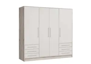 Armoire Jupiter - Oak / Blanc