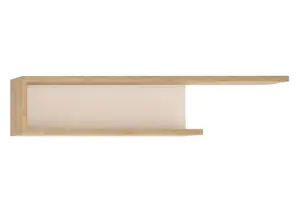 Étagère Lyon 140X20X25Cm - Blanc / Chêne