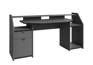 Bureau Gamer 180X67X92Cm - Gris