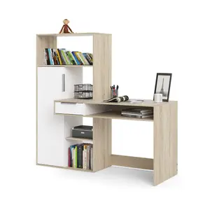 Bureau Function Plus - Chêne / Blanc