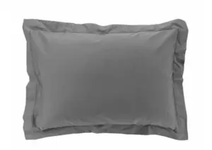 Taie D'Oreiller 50X70Cm Percale - Anthracite