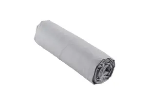 Drap Housse 160X200Cm Percale Uni 78 Fils - Gris