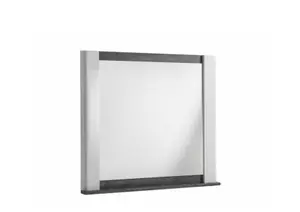 Miroir Vertigo - Chêne Gris / Blanc