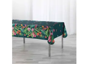Nappe Anti-Tâche Tropical Vintage - Bleu