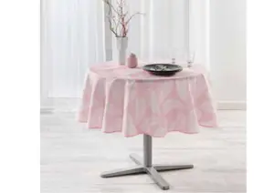 Nappe Ronde Imprimée Lifette - Rose