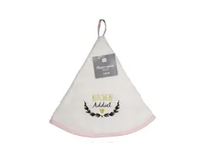 Essuie-Main Rond Kitchen Addict - Rose