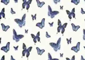 Papier Peint Papillons - Bleu