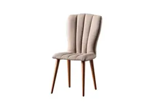 Chaise Flemens - Taupe / Chêne