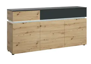 Buffet Avec Led Luci - Artisan Oak / Gris