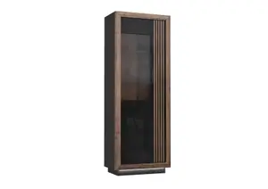Vitrine Savona - Chêne / Noir