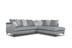 Canape D'Angle Gemini Méridienne Droite - Gris Foncé
