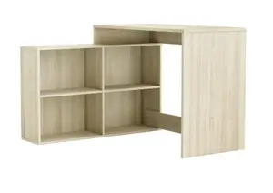 Bureau D'Angle Corner Avec 4 Niches - Chêne Shannon