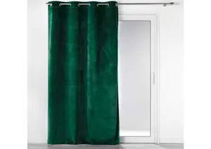 Rideau À Œillet 140X260Cm - Vert Foncé