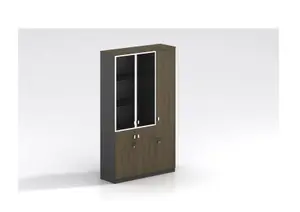 Élément De Rangement Respect 120X40X200Cm - Noyer / Gris