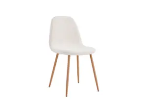 Chaise Bouclette Freya - Blanc