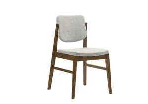 Chaise Mojo - Blanc / Marron