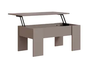 Table Basse Junio Avec Plateau Relevable - Taupe