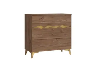 Commode Kenyatta - Marron / Doré
