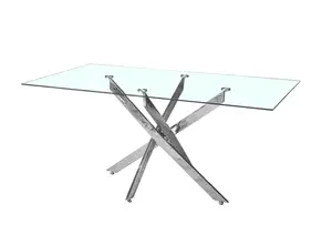 Table À Manger Laroja - Blanc Transparent