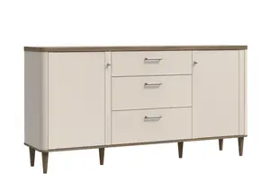 Buffet Lacetti 2 Portes + 3 Tiroirs - Beige