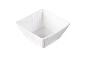 Set Apéritif En Forme Carré 6 Pièces 10Cm - Blanc