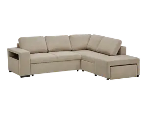 Canapé D'Angle New Nalia Avec Fontion Lit + Coffre + Pouf