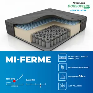 Matelas Dorsopedic Serie 15 Ultra - Gris