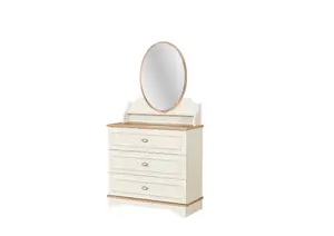 Commode Ayla - Blanc / Chêne