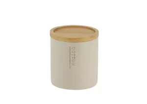 Boîte À Coton Prestige Avec Couvercle - Beige