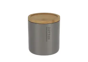 Boîte À Coton Prestige Avec Couvercle - Gris