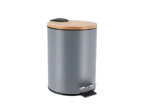 Poubelle Prestige Avec Frein De Chute 3L - Gris