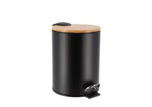 Poubelle Prestige Avec Frein De Chute 3L - Noir