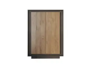 Buffet 2 Portes Sky 106Cm - Noir / Marron