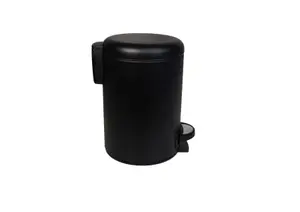 Poubelle 3L À Fermeture Souple - Noir Mat