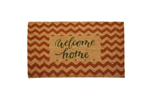 Paillasson Zigzag Welcome Home 45X75Cm - Multicouleur