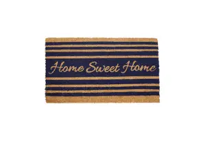 Paillasson Home Sweet Home - Marron / Bleu Foncé